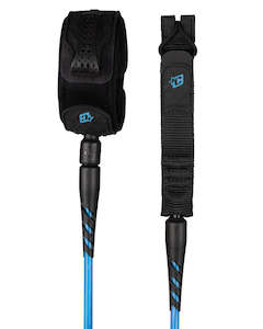 Leashes: RELIANCE MEDIUM DUTY 6 - CYAN TWIST BLACK