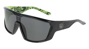 DR CHASM BLACK ICON GREEN / LL SMOKE