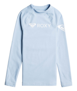 Rashvests: GIRL HEATER LS LYCRA - CERULEAN