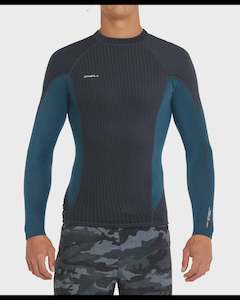 Rashvests: HYPERFREAK TB3X LS CREW 1.5MM - 8G70 GUNMTL/CADET