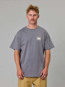Tees: PADDLE CRAB SEA TEE - CHARCOAL