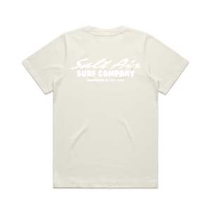 Tees 1: WOMENS SURF CO PUFF Heavy Tee - Ecru