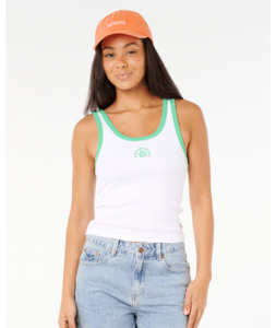 LUXE SURF RIBBED TANK - IRISH GREEN