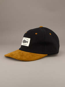 Headwear: OLD SEA DOG CAP - BLACK/BROWN