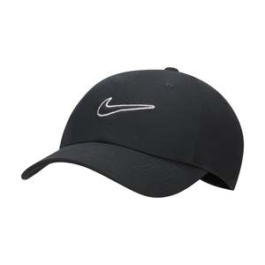 Headwear: Nike Club - Unstructured Swoosh Cap - BLACK/BLACK