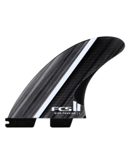 FCS II MF Glass Fibre Fusion Smoke/White Large Tri Retail Fins