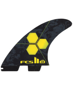 FCS II AM PC Large Yellow Quad Rear Retail Fins