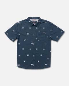 Salty Crew: FLAGSHIP UV BUTTON UP - MIDNIGHT NAVY