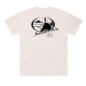 Tees: Salt Air Surf OS T-Shirt - Bone - OG Black Print