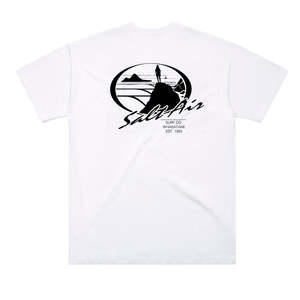 Salt Air Surf OS T-Shirt - White - OG Black Print