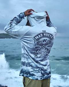 FKRS AHOY | HOODED UPF 50+ FISHING JERSEY - SMOKE