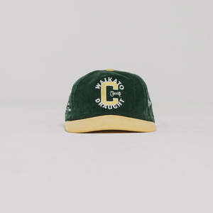 Mens: Crate X Willie the Waiter - Cord Snapback - PINE/GOLD