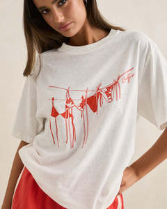 MELIA OVERSIZED T-SHIRT - RED