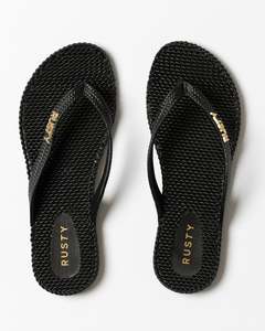 FLIP OUT THONG - BLACK 1