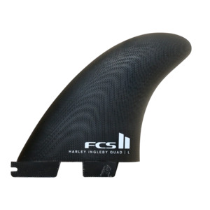 Surf Fins: FCS II Harley Ingleby Quad PG Large Smoke Fins - Smoke