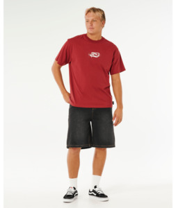 Tees: MEDINA INNER VISION SPRAY TEE - MERLOT