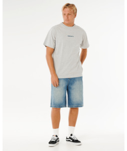 Tees: INNER VISIONS PANEL TEE - GREY MARLE