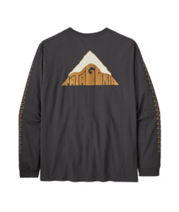 Mens: M's L/S Driftways Organic T-Shirt - Ink Black