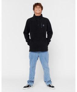 SEARCH POLAR FLEECE CREW - BLACK