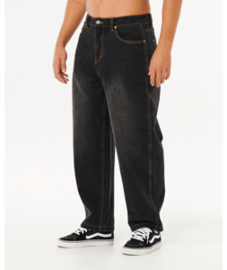 INNER VISIONS DENIM PANT - DARK ACID BLACK