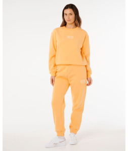 Fleece 1: SURF STAPLE RELAXED CREW - PEACH