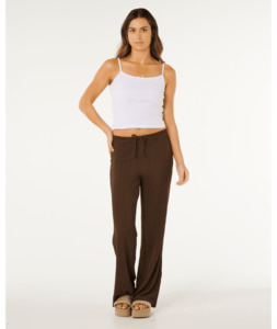 COASTAL WAFFLE PANT - BROWN