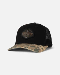 Headwear: BORDER TRUCKER - BLACK CAMO