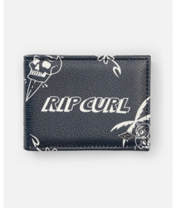 Accessories: SESSIONS PU SLIM - BLACK/WHITE