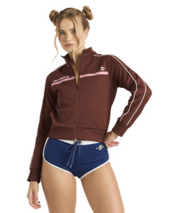 Womens Jackets: SUPALOVE FULL ZIP JACKET - CHOC CHIP