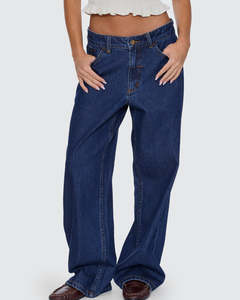 Billie Low Rise Baggy Jean - Rinsed Ink