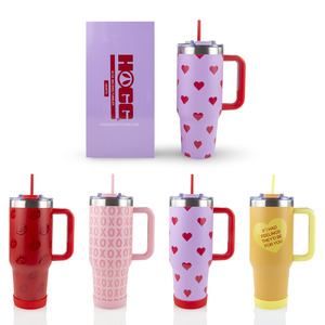 Witches Brew Cups: 40oz POWDER COATED BIG SWIG TUMBLER - VALENTINE'S COLLECTION