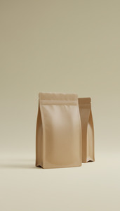 Compostable Kraft Stand-Up Pouch Matte Finish