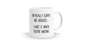 Products: I'm Sorry We Argued Mug - Apology Gift