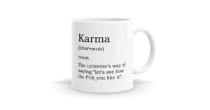 Karma Definition Mug - Inspire Your Daily Coffee