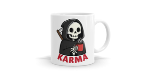 Karma Grim Reaper Mug - Bespoke Mugs