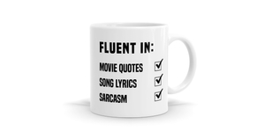 Products: Fluent In Sarcasm - Personalised Statement Mug - Bespoke Mugs