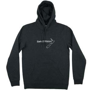 Saltwater Mens: Mens Map Fleece Hoody