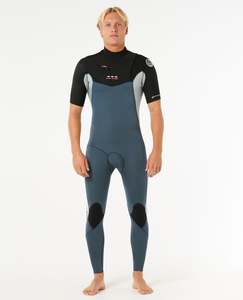 Mens Springsuits: Dawn Patrol Shortsleeve Chestzip 2/2 mm