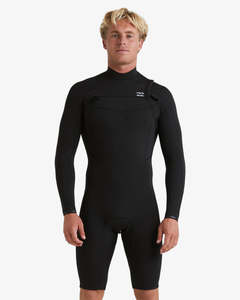 Mens Springsuits: 2/2mm Revolution - Long Sleeve Chest Zip Spring Suit