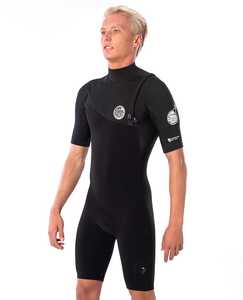 Mens Springsuits: E Bomb 2/2mm Zip Free Short Sleeve Springsuit Wetsuit