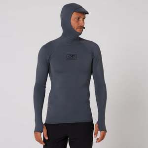 Mens Wetsuits: O&E Tropic Hooded Longsleeve Rash Shirt