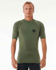 Mens Wetsuits: Icons UPF50+ Brushed Short Sleeve Rash Vest