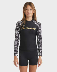 Girls Wetsuits: Lost On You L/S Sunshirt
