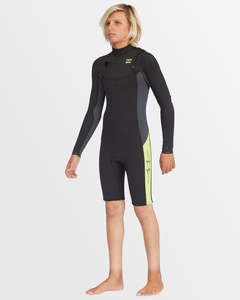 Boys Wetsuits: 2/2 Absolute Chest Zip Gbs Springsuit