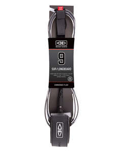 Ocean Earth: SUP/Longboard Regular 9'0" Leash