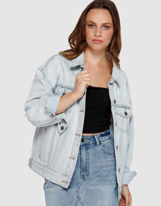 Womens Jacket: Slouch Denim Jacket
