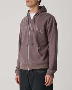 Mens Sweatshirt: Marty Terry Zip Hood