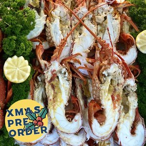 Products: XMAS PRE-ORDER: Crayfish Half (Cooked) - Saltwater Seafoods NZ