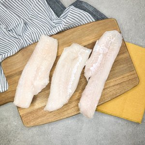 All Fresh Fish — Seafood — Saltwater Seafoods: Blue Cod Fillets (Frozen 1KG) - Saltwater Seafoods NZ
