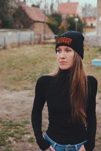 Original Logo Beanie - Black + Fluro Orange Special Edition - Samaori Coffee